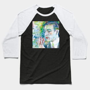 RUDOLPH VALENTINO watercolor portrait Baseball T-Shirt